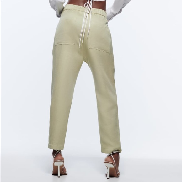 New with tags Zara high waisted pants with pockets - Picture 4 of 10